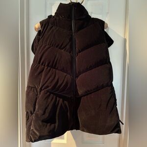 Black Velvet Athleta Vest with hood